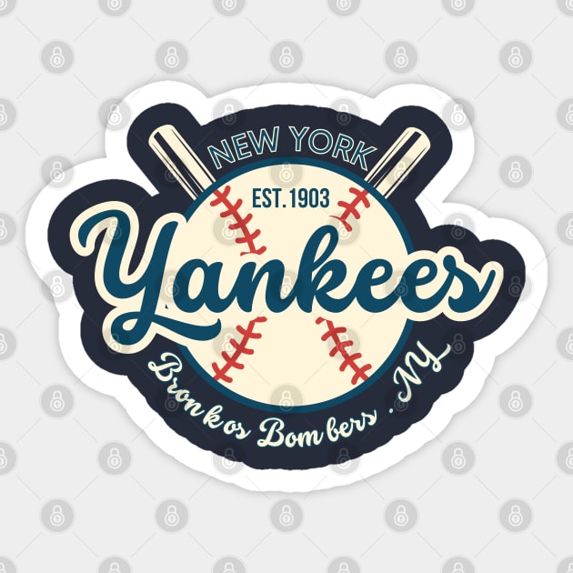 yankees vintage Sticker by soft and timeless